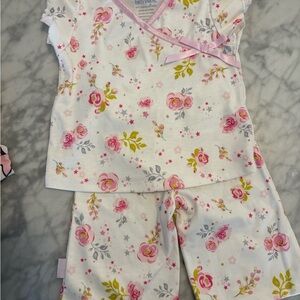 American Girl Bitty Baby Pink Floral Pajama Short Set